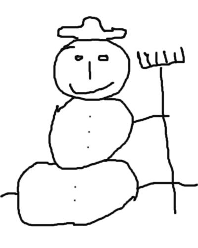 Ein Schneemann